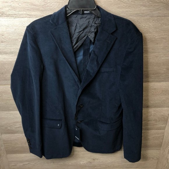 Joop! Mens Size 50 Navy Corduroy Blazer New - Picture 1 of 6